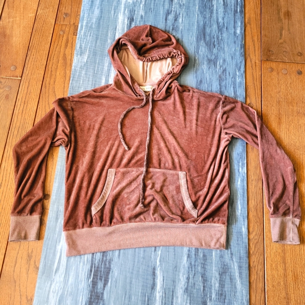 Velour hoodie
